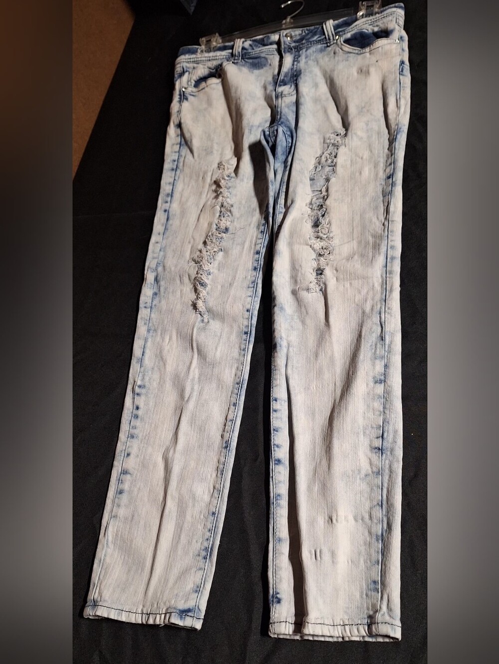 VIP Light Wash Distressed Skinny Jeans